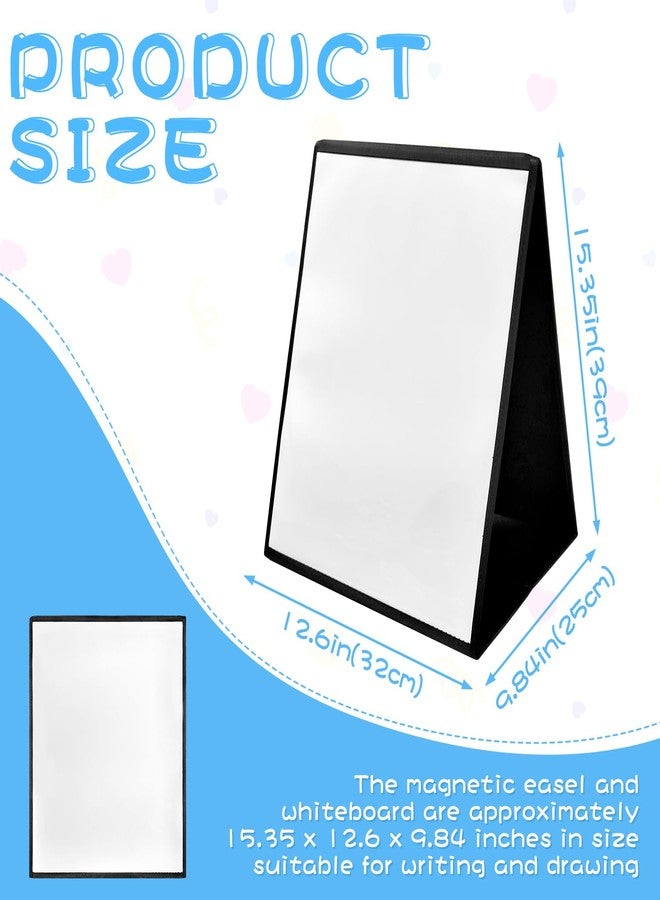 Jenlan Dry Erase Board for Kids - Double Sided Magnetic Whiteboard | Foldable Drawing Board for Classroom, Teachers, Home Use | Portable Doodle Board for Children Learning, Writing & Drawing - Image 2